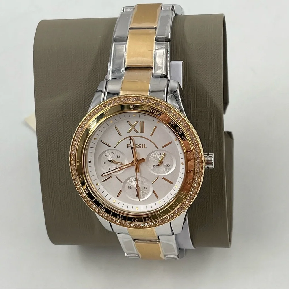 Fossil Stella Sport Women's’s Multifunction Two-Tone Stainless Steel Watch